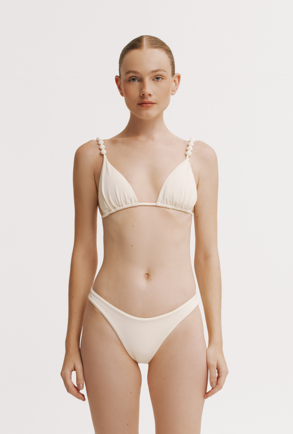 Scarlet Cream Bikini Top